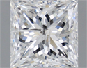 Natural Diamond 1.01 Carats, Princess with  Cut, F Color, I1 Clarity and Certified by IGI