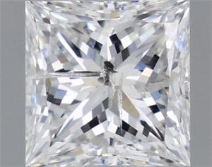 Picture of Natural Diamond 1.01 Carats, Princess with  Cut, F Color, I1 Clarity and Certified by IGI