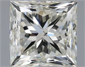 Natural Diamond 1.00 Carats, Princess with  Cut, I Color, SI1 Clarity and Certified by IGI