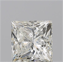 Natural Diamond 1.52 Carats, Princess with  Cut, J Color, SI1 Clarity and Certified by GIA