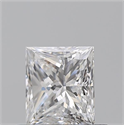 Diamante Natural 0.71 quilates, Princesa , Color D, claridad VS1 y certificado GIA