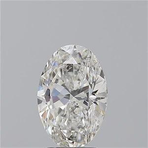 Picture of Natural Diamond 2.51 Carats, Oval with  Cut, H Color, SI2 Clarity and Certified by GIA