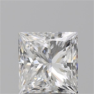 Foto Diamante Natural 1.70 quilates, Princesa , Color D, claridad SI1 y certificado GIA de