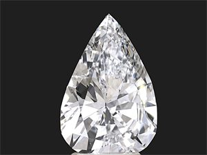 Picture of Natural Diamond 3.19 Carats, Pear with  Cut, D Color, IF Clarity and Certified by GIA