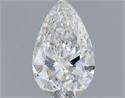 Natural Diamond 0.42 Carats, Pear with  Cut, F Color, SI2 Clarity and Certified by GIA