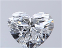 Natural Diamond 0.40 Carats, Heart with  Cut, E Color, VS1 Clarity and Certified by GIA