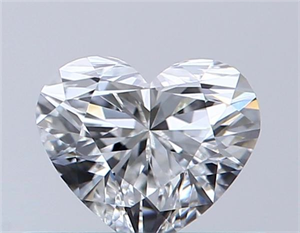 Picture of Natural Diamond 0.40 Carats, Heart with  Cut, E Color, VS1 Clarity and Certified by GIA