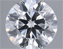 Natural Diamond 0.40 Carats, Round with Excellent Cut, D Color, SI2 Clarity and Certified by IGI
