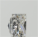 Natural Diamond 1.01 Carats, Princess with  Cut, G Color, SI2 Clarity and Certified by HRD