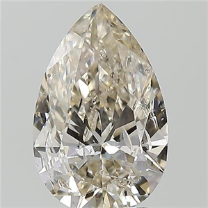 Picture of Natural Diamond 2.50 Carats, Pear with  Cut, L Color, SI2 Clarity and Certified by HRD