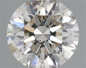 Picture of Natural Diamond 0.41 Carats, Round with Excellent Cut, J Color, SI2 Clarity and Certified by IGI