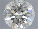 Natural Diamond 0.43 Carats, Round with Excellent Cut, J Color, SI2 Clarity and Certified by IGI
