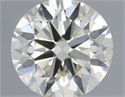 Natural Diamond 0.40 Carats, Round with Excellent Cut, J Color, SI2 Clarity and Certified by IGI