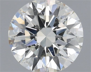 Picture of Natural Diamond 0.51 Carats, Round with Excellent Cut, I Color, SI2 Clarity and Certified by IGI