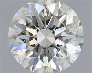 Picture of Natural Diamond 0.54 Carats, Round with Excellent Cut, I Color, SI2 Clarity and Certified by IGI