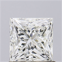 Natural Diamond 0.90 Carats, Princess with  Cut, K Color, VVS2 Clarity and Certified by GIA