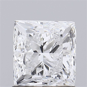 Foto Diamante Natural 1.00 quilates, Princesa , Color D, claridad SI1 y certificado GIA de