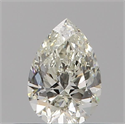 Natural Diamond 0.31 Carats, Pear with  Cut, K Color, VS2 Clarity and Certified by GIA