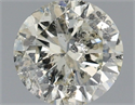 Natural Diamond 1.01 Carats, Round with Very Good Cut, L Color, I1 Clarity and Certified by IGI