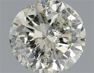 Picture of Natural Diamond 1.01 Carats, Round with Very Good Cut, L Color, I1 Clarity and Certified by IGI