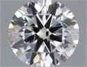 Natural Diamond 0.50 Carats, Round with Excellent Cut, F Color, I1 Clarity and Certified by IGI