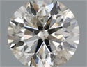 Natural Diamond 0.50 Carats, Round with Excellent Cut, K Color, I1 Clarity and Certified by IGI