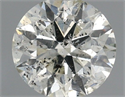 Natural Diamond 0.64 Carats, Round with Excellent Cut, K Color, I1 Clarity and Certified by IGI