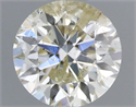 Natural Diamond 0.50 Carats, Round with Excellent Cut, J Color, I1 Clarity and Certified by IGI