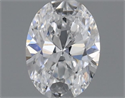 Natural Diamond 0.18 Carats, Oval with  Cut, D Color, VS1 Clarity and Certified by GIA