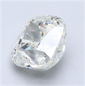 Diamante Natural 5.02 quilates, Del cojín , Color F, claridad VVS2 y certificado HRD