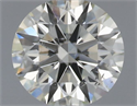 Natural Diamond 0.41 Carats, Round with Excellent Cut, L Color, SI1 Clarity and Certified by GIA