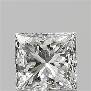 Picture of Natural Diamond 0.80 Carats, Princess with  Cut, G Color, VVS2 Clarity and Certified by GIA