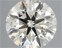 Natural Diamond 0.50 Carats, Round with Excellent Cut, K Color, SI2 Clarity and Certified by IGI