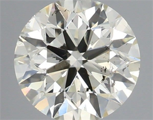 Picture of Natural Diamond 0.50 Carats, Round with Excellent Cut, K Color, SI2 Clarity and Certified by IGI