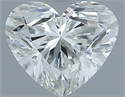 Natural Diamond 0.50 Carats, Heart with  Cut, F Color, VS1 Clarity and Certified by IGI