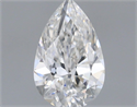 Natural Diamond 0.50 Carats, Pear with  Cut, E Color, SI2 Clarity and Certified by GIA