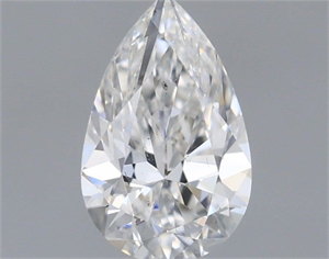 Picture of Natural Diamond 0.50 Carats, Pear with  Cut, E Color, SI2 Clarity and Certified by GIA