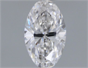 Natural Diamond 0.21 Carats, Oval with  Cut, F Color, I1 Clarity and Certified by GIA