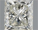 Natural Diamond 0.96 Carats, Princess with  Cut, I Color, SI2 Clarity and Certified by IGI