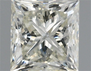 Picture of Natural Diamond 0.96 Carats, Princess with  Cut, I Color, SI2 Clarity and Certified by IGI