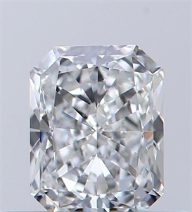 Picture of Natural Diamond 0.41 Carats, Radiant with  Cut, E Color, VVS2 Clarity and Certified by GIA
