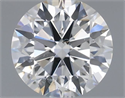 Natural Diamond 0.65 Carats, Round with Excellent Cut, F Color, SI1 Clarity and Certified by IGI