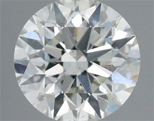 Picture of Natural Diamond 0.52 Carats, Round with Excellent Cut, F Color, SI2 Clarity and Certified by IGI