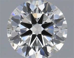 Picture of Natural Diamond 0.50 Carats, Round with Excellent Cut, I Color, SI2 Clarity and Certified by IGI