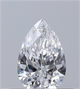 Diamante Natural 0.30 quilates, De pera , Color D, claridad VS1 y certificado GIA
