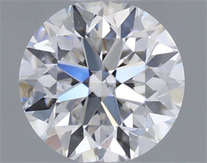 Picture of Natural Diamond 0.56 Carats, Round with Very Good Cut, E Color, SI1 Clarity and Certified by GIA