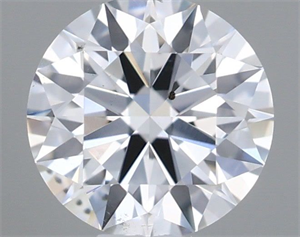 Foto Diamante Natural 0.46 quilates, Redondo , Color F, claridad SI1 y certificado GIA de