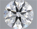 Natural Diamond 1.02 Carats, Round with Excellent Cut, H Color, VS2 Clarity and Certified by IGI