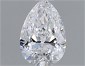 Natural Diamond 0.70 Carats, Pear with  Cut, D Color, VVS2 Clarity and Certified by GIA
