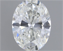 Natural Diamond 0.84 Carats, Oval with  Cut, H Color, VVS1 Clarity and Certified by GIA